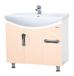 Тумба с раковиной Bellezza Лагуна 75 бежевая